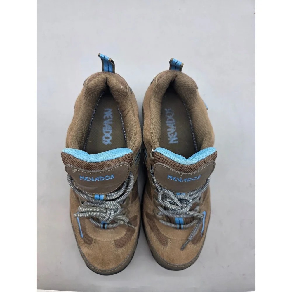 Nevados Waterproof Hiking Shoes Brown Blue Leather V4161WJL Mens‎ 8.5M
